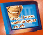 Name Dropper for domain names, hosting, web design and development, e-commerce